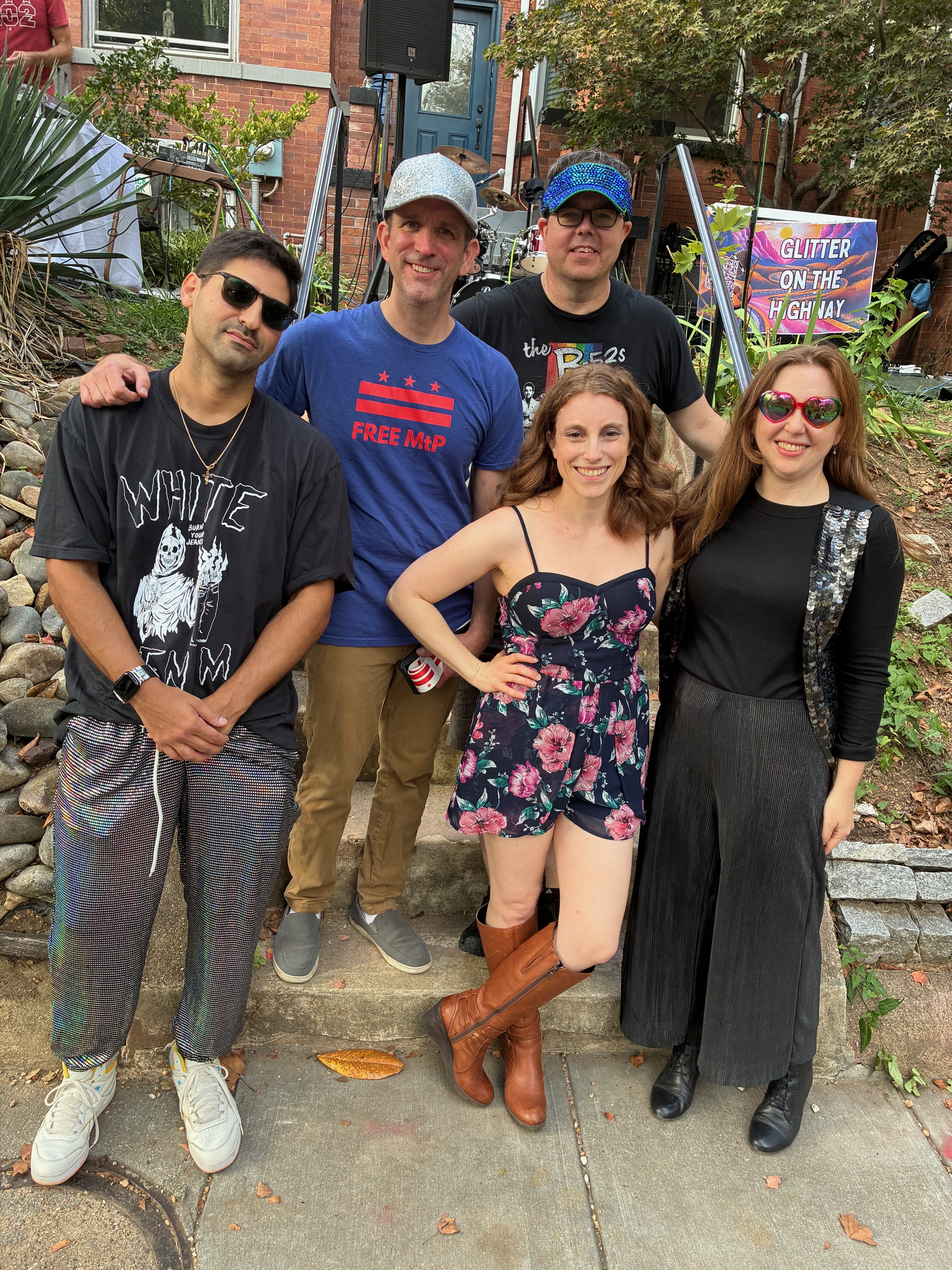 Members of the band Glitter on the Highway